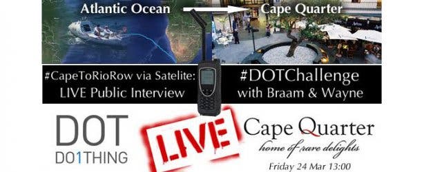 Live Satellite Interview for DOTChallenge at Cape Quarter