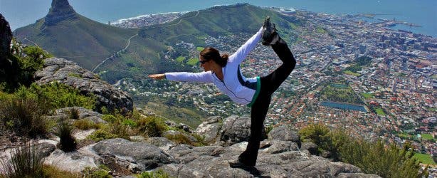 yoga table mountain cape town kaapstad