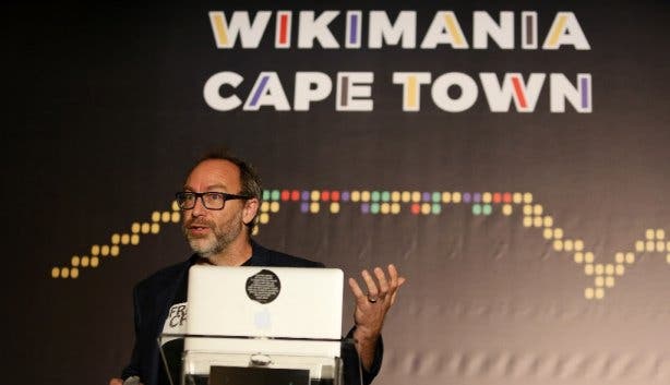 Jimmy Wales Wikimania Cape Town