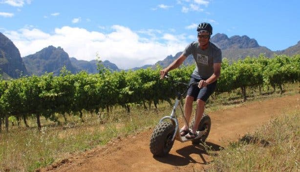 Scootours Banhoek scooters route