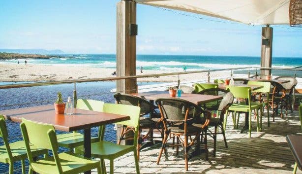 Milk on the Beach deck