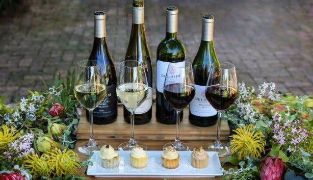Delheim fynbos cupcake and wine pairing
