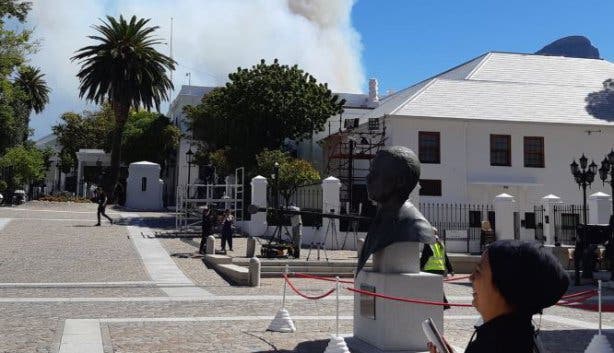 Fire and Smoke from seen from the Parliamet 7th Feb 2019