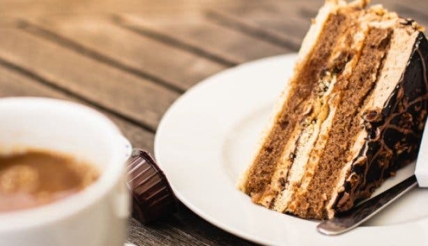 Cake-and-coffee-stock-image