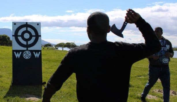 Weapons on Wheels axe-throwing