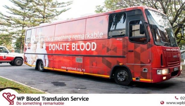 WP Blood moving clinic bus donate