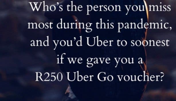 Uber Go Cape Town you answered 