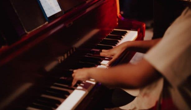 The Blue Room piano 