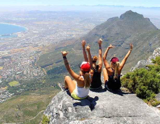 on top of table mountain 