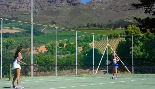 Webersberg Wine Estate tennis court