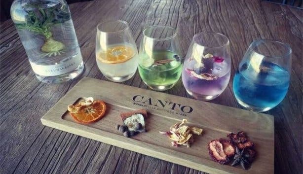 Canto Wines gin tasting